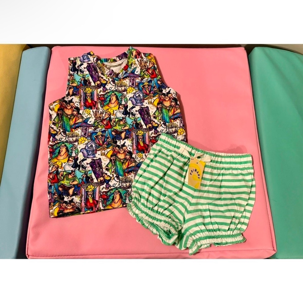 Handmade Disney Emperor's New Groove Summer Outfit Size 6 Months NEW